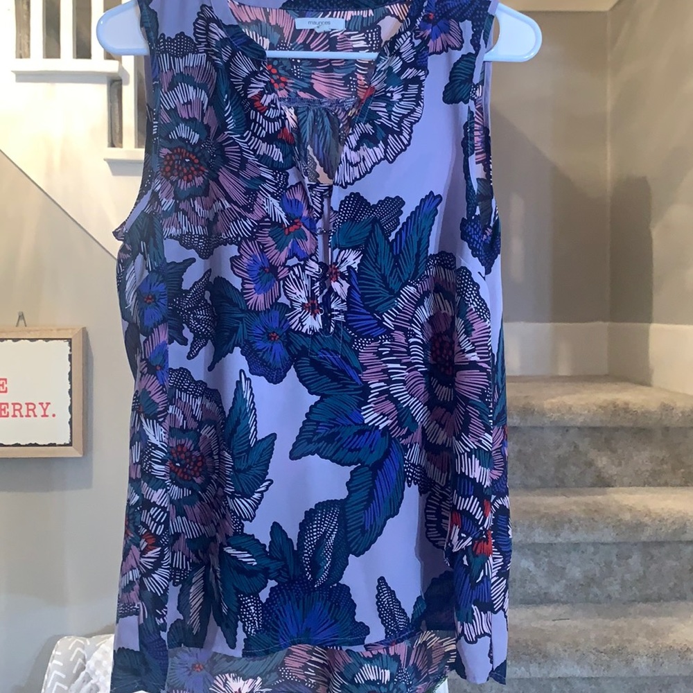 Purple maurices tank top